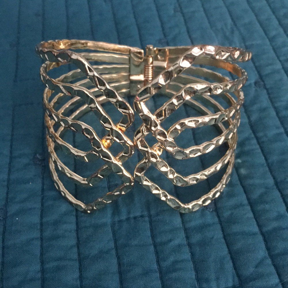 Gold Clamp Bracelet. Worn once